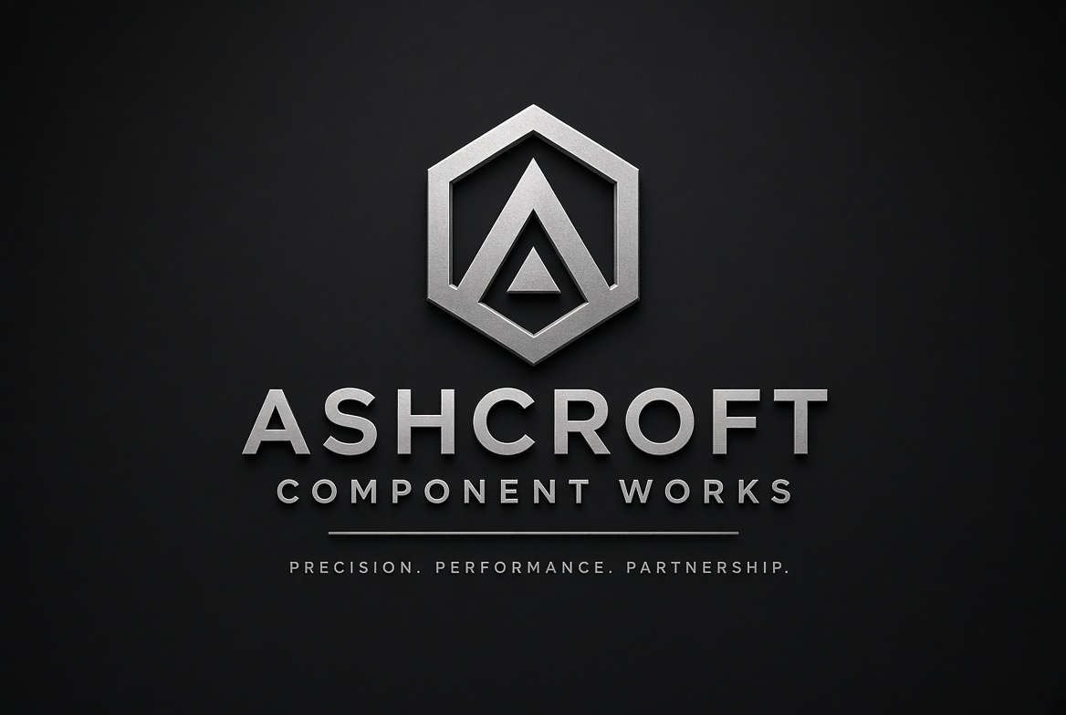 Ashcroft metallic silver identity on charcoal